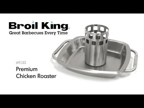 Broil King 69133 Stainless Steel Chicken Roaster With Pan - Image 6