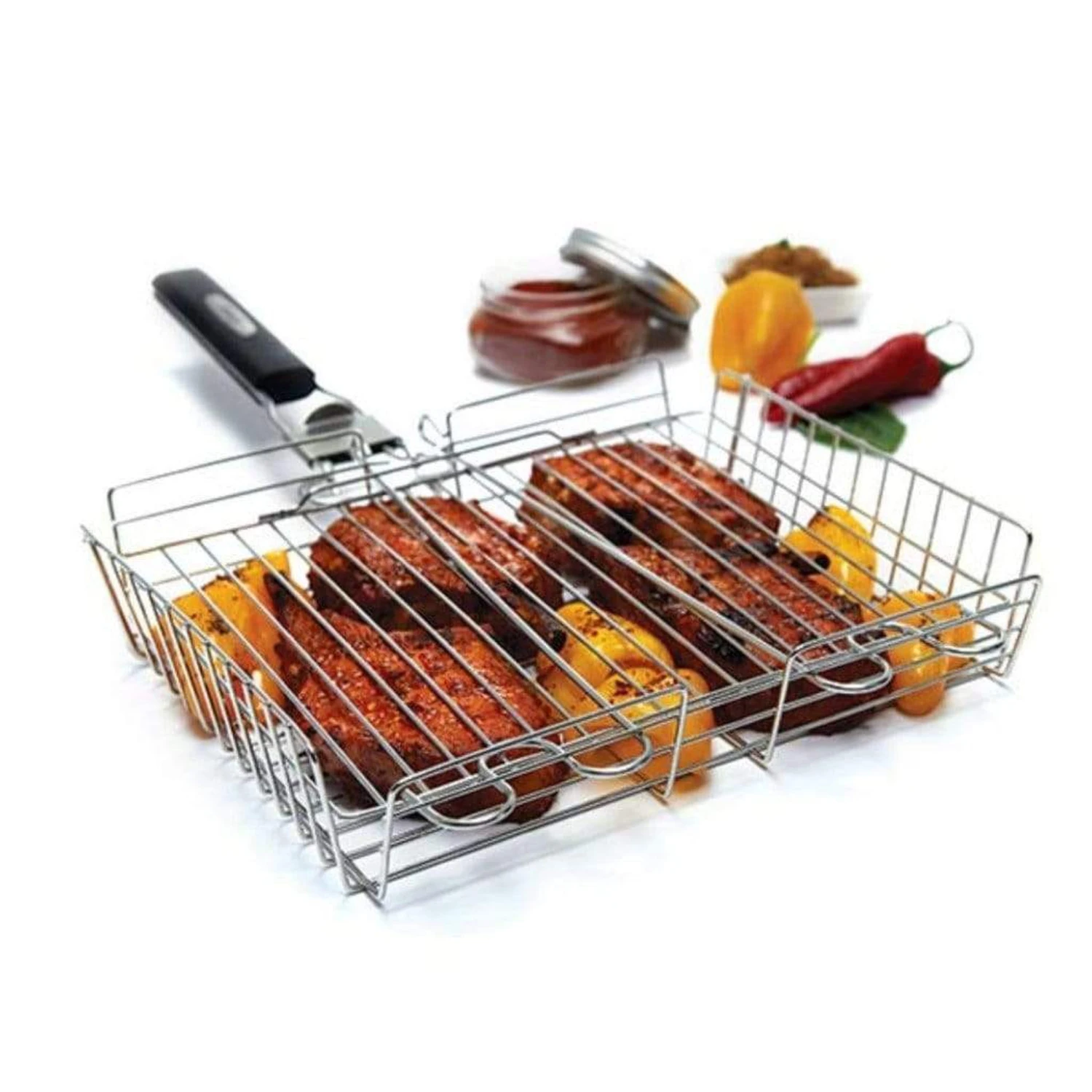 Broil King 12" Stainless Steel Grill Basket W/ Detachable Handle - Image 2