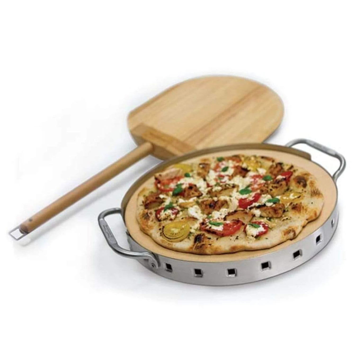 Broil King 15" Imperial Pizza Stone Grill Set - Image 2