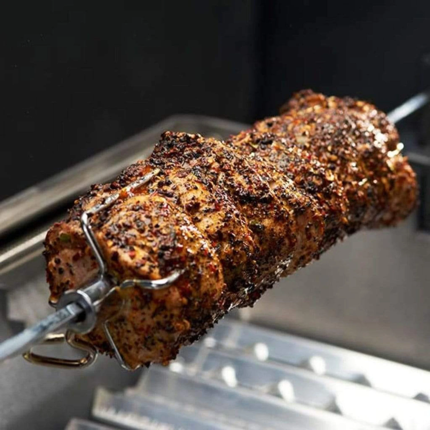 Broil King 2-Piece Heavy Duty Chrome Rotisserie Forks - Image 3