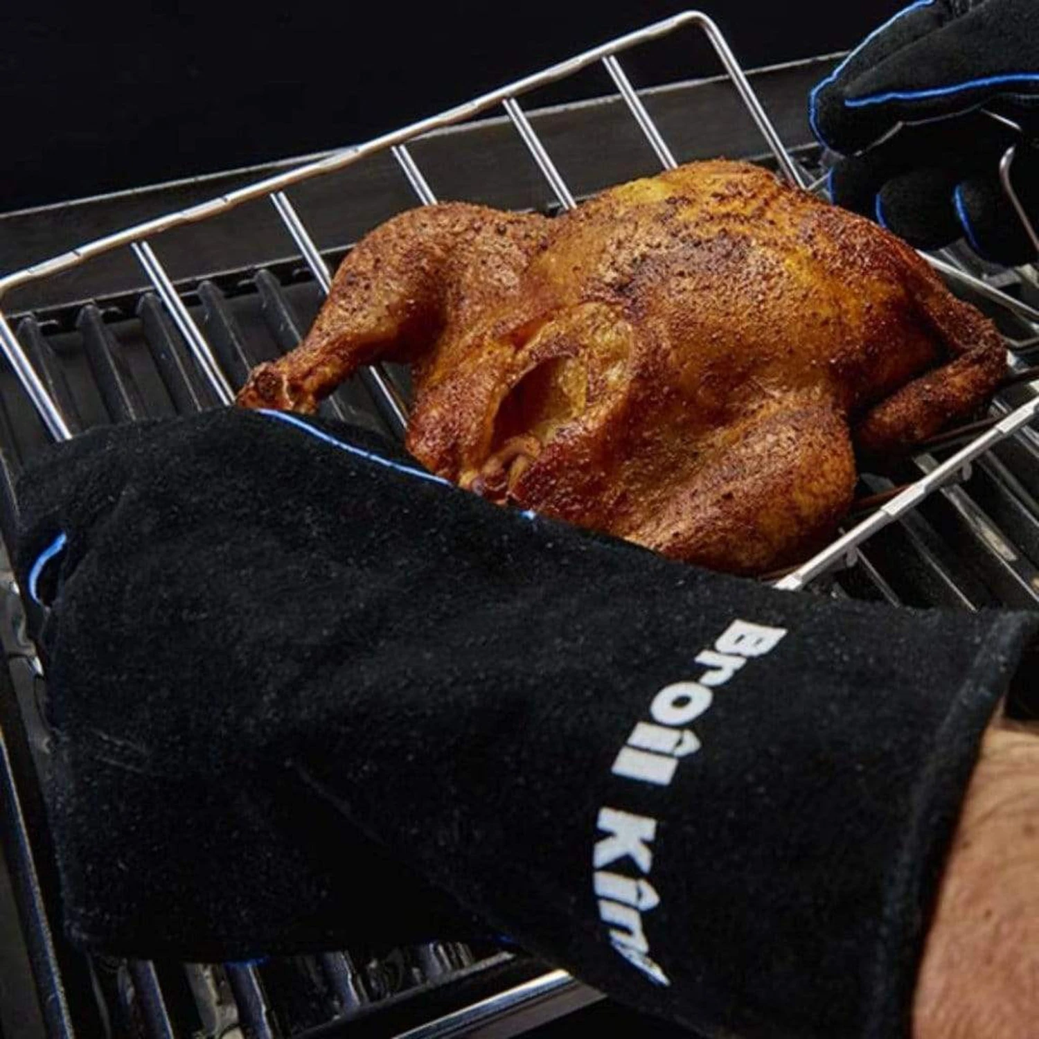 Broil King 2-Piece Leather Grilling Gloves - Image 4