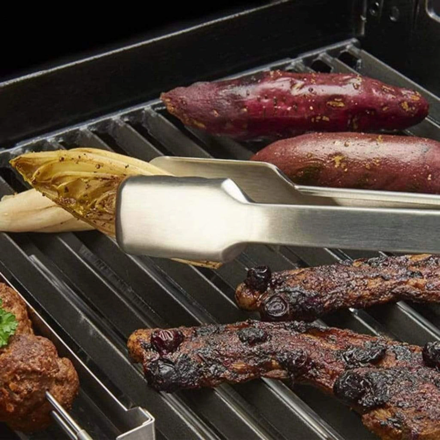 Broil King 3-Pack Color-Coded Stainless Steel Baron Grill Tong - Image 3