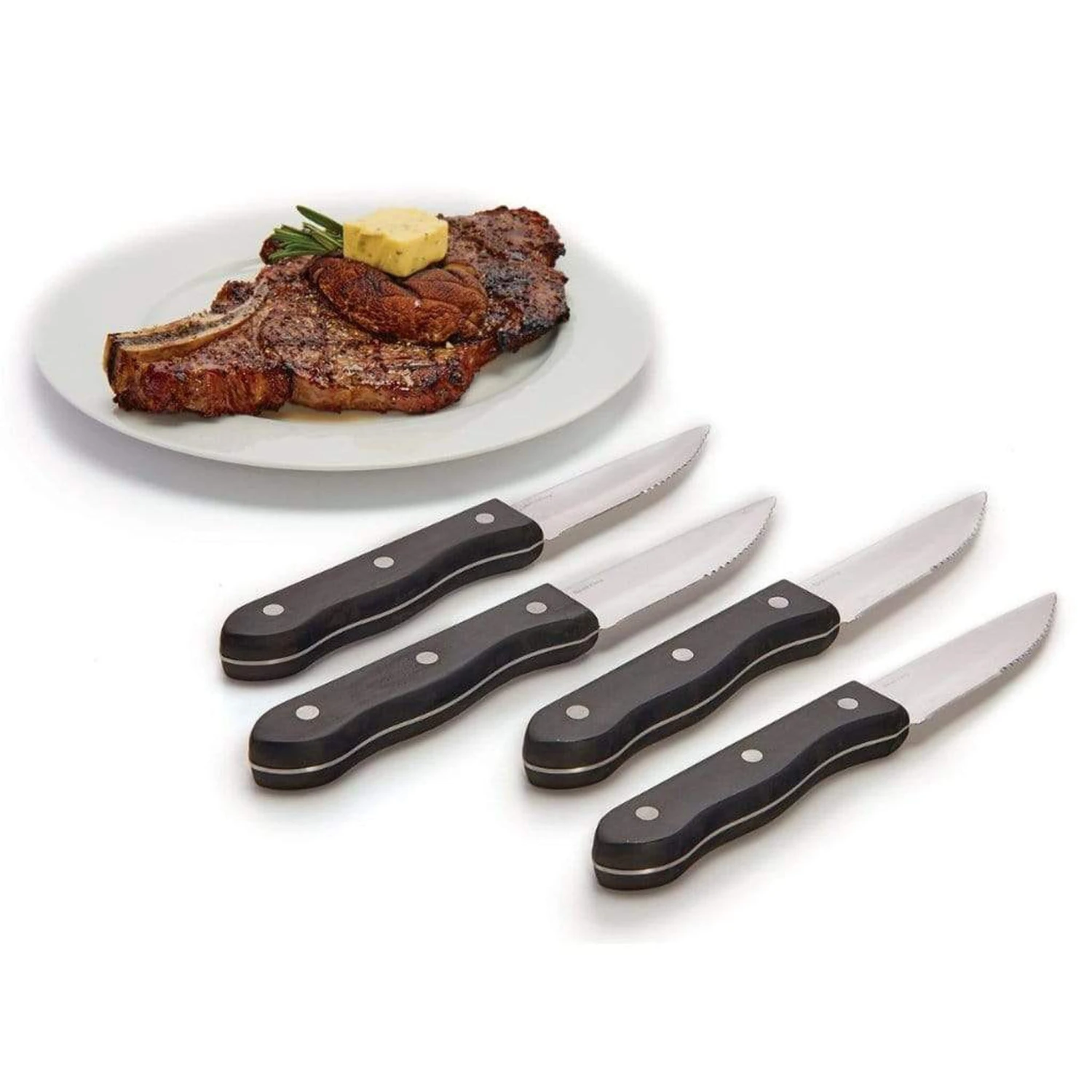 Broil King 4-Piece Stainless Steel Steak Knife Set - Image 2