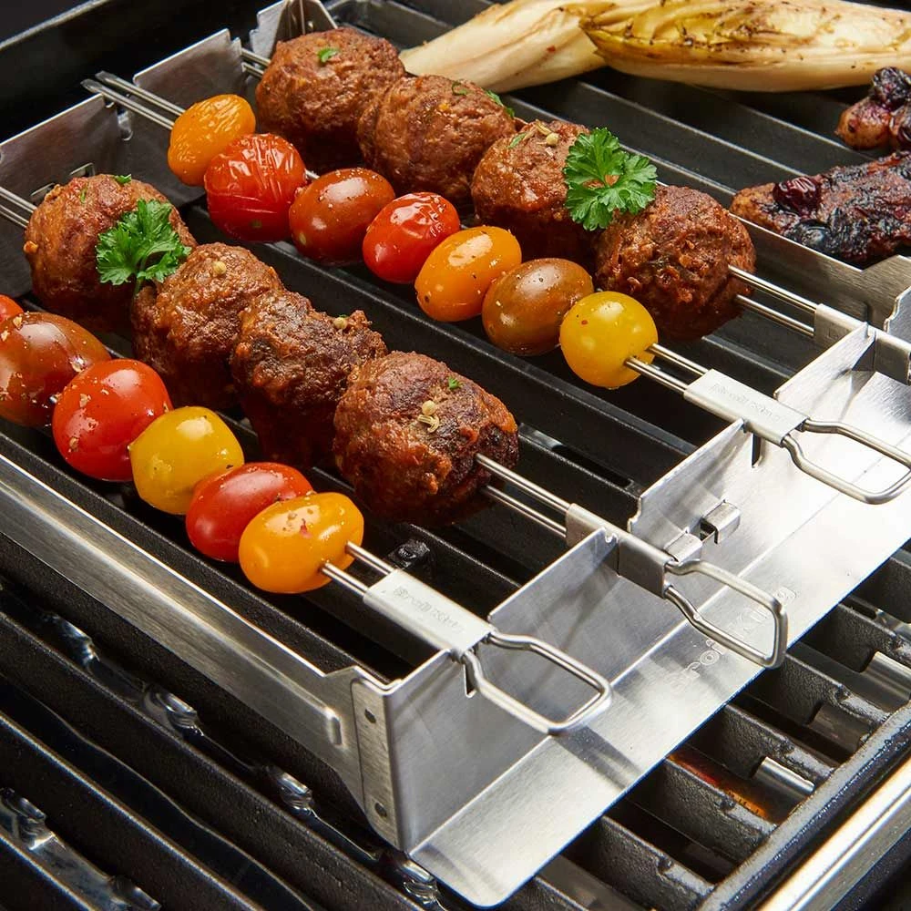 Broil King 69138 Stainless Steel Narrow Kebab Rack - Image 5