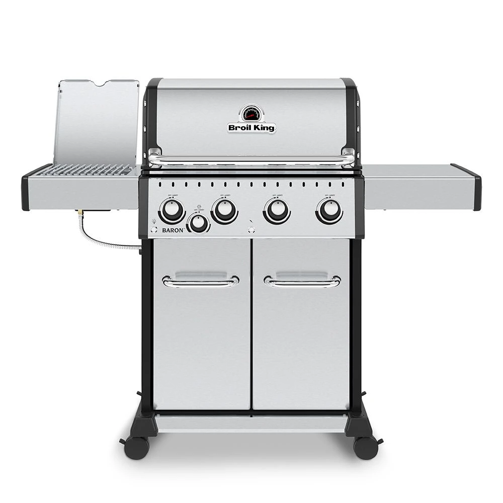 Broil King BR-S440 Baron S440 Pro Stainless Steel Infrared 4-Burner Gas Grill With Side Burner, 57-Inches - Image 3