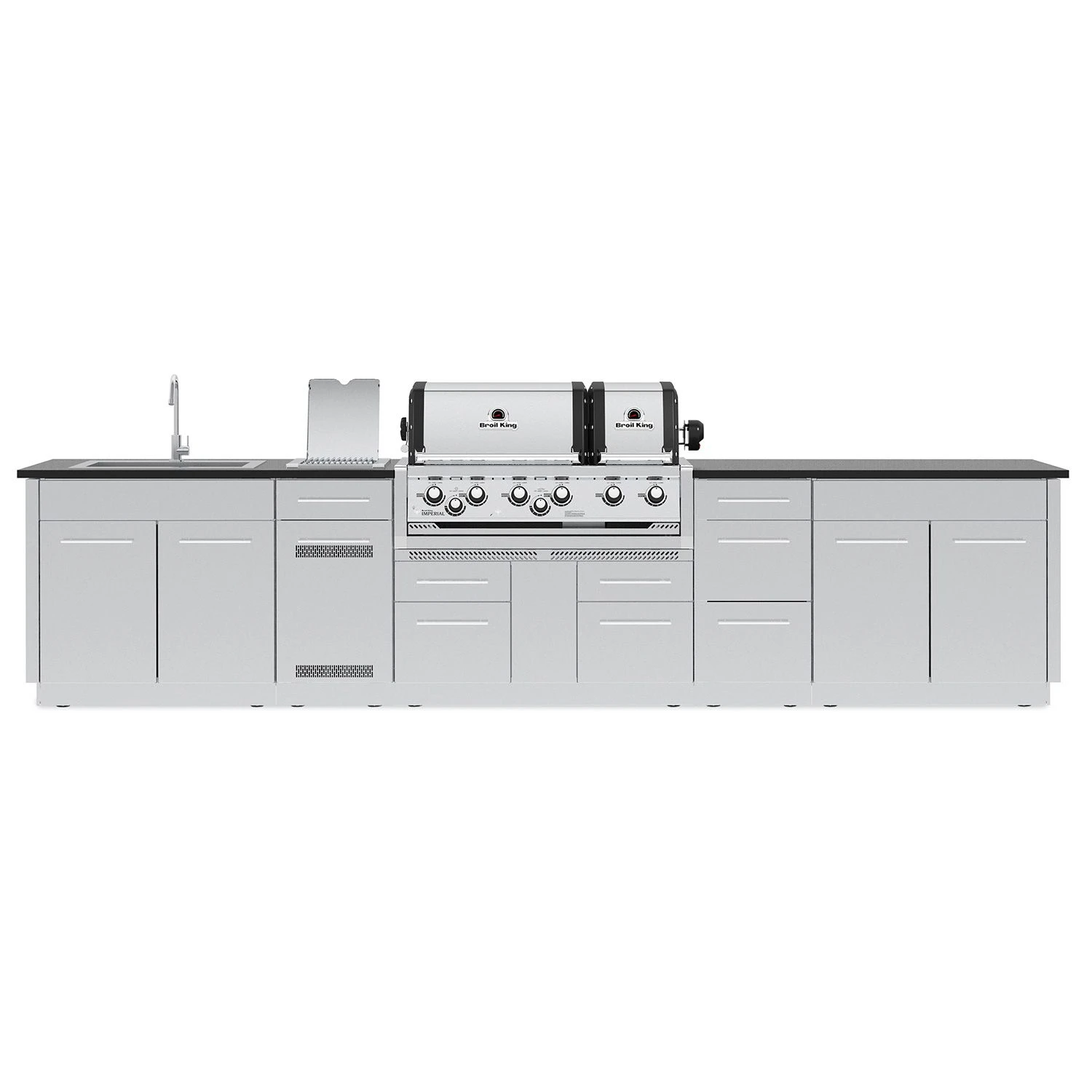 Broil King IMP-XLSBI Imperial XLS Dual Oven 6-Burner Built-In Grill With Side Burner, 38-Inches - Image 4