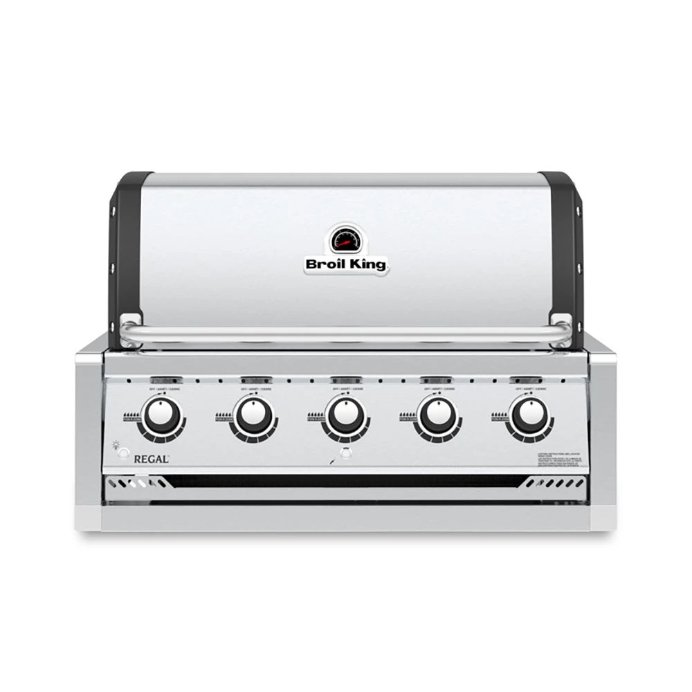 Broil King RG-S520 Regal S520 Stainless Steel 5-Burner Built-In Gas Grill Head, 37-Inches