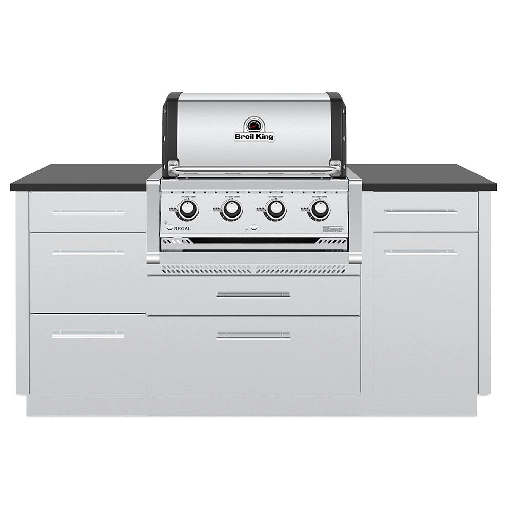 Broil King RG-S420 Regal S420 Stainless Steel 4-Burner Built-In Gas Grill Head - Image 3